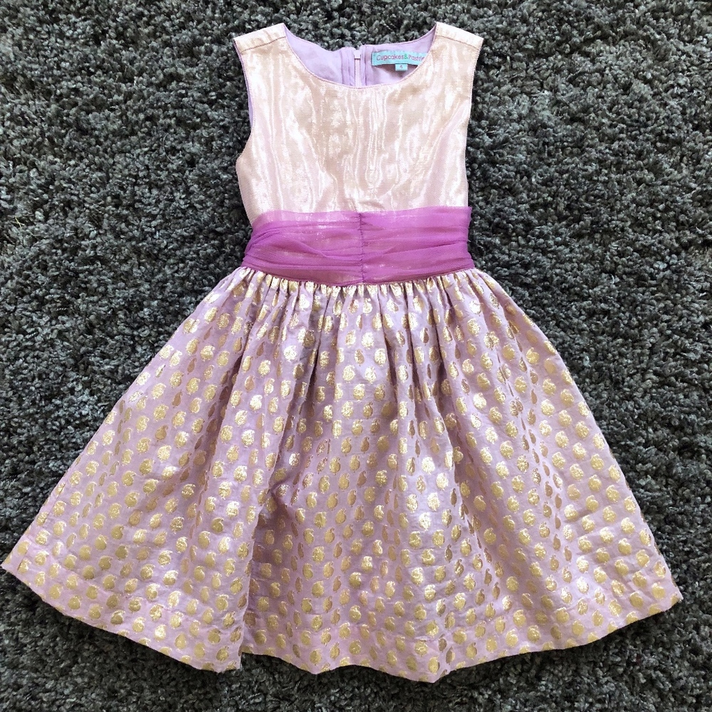 Girls Cupcakes & Pastries Purple Dress 4